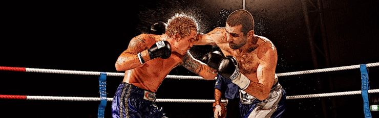 bitcoin vs bitcoin cash featured image of two boxers